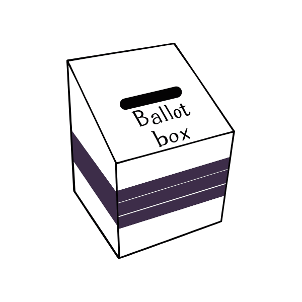 $name Illustration of a ballot box