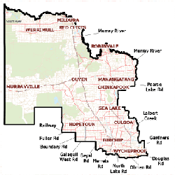 Map of Mildura district