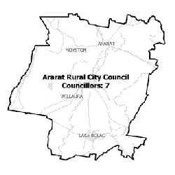 Map of Ararat Rural City Council