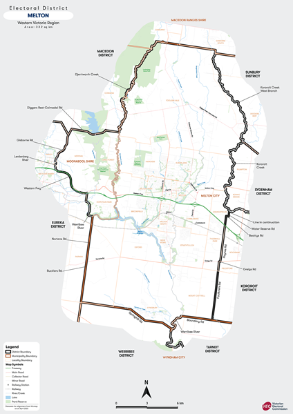 Map of Melton District