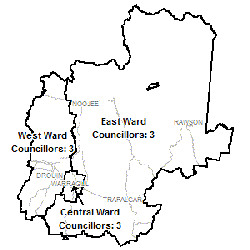 Map of Baw Baw Shire Council
