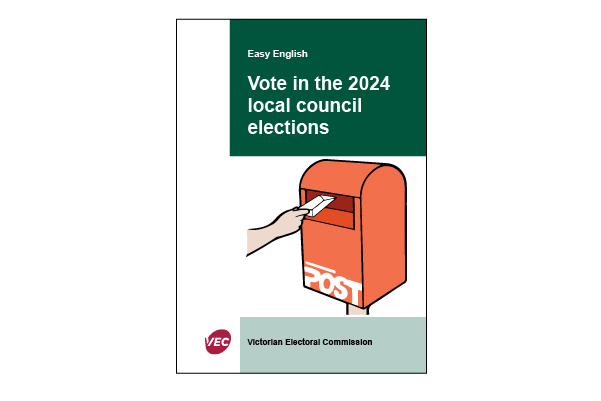 Thumbnail for the Easy English guide for voting in local government elections 2024