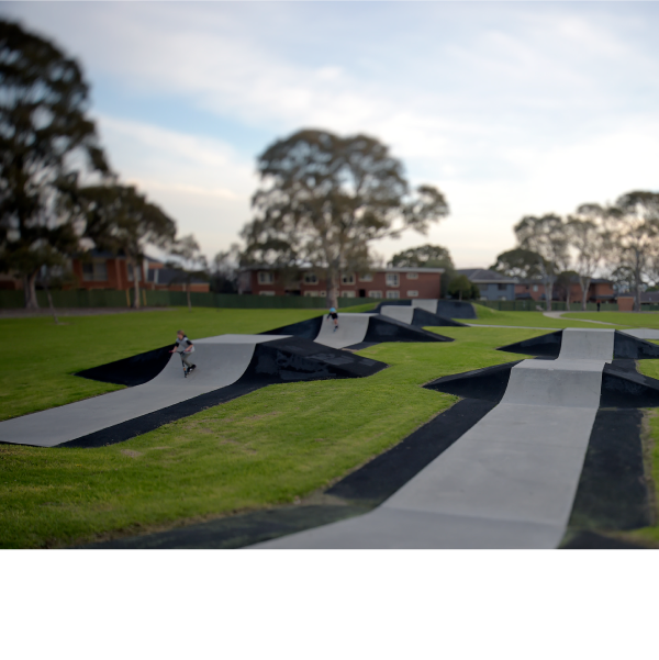Children using skate park at Hemmings Park within Greater Dandenong City Council