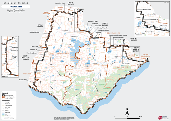 Map of Polwarth District