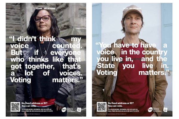 Example of Voting Matters campaign posters